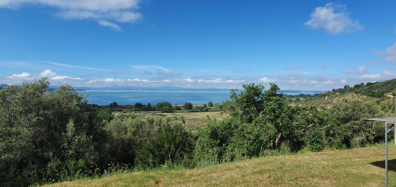 Poloturisticoumbria Rustico Con Piscina Vista Lago Passignano sul Trasimeno Ngoại thất bức ảnh